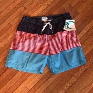 NWT Teal Cove Men’s Swim Trunks Size L